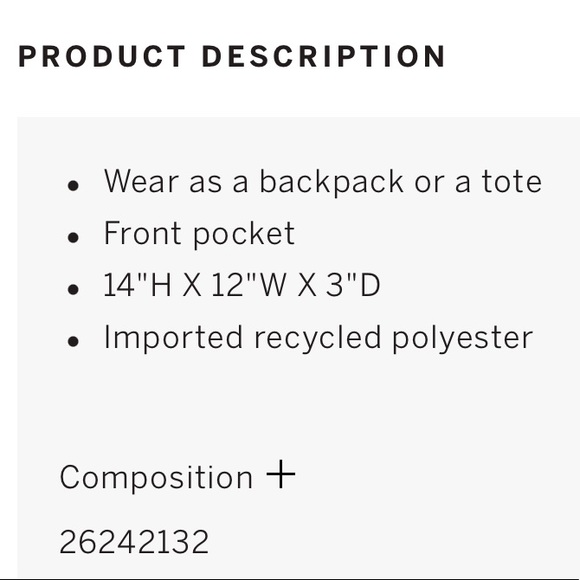 Victoria’s Secret PINK Convertible Backpack Tote - Double Platinum Camo - Picture 9 of 15